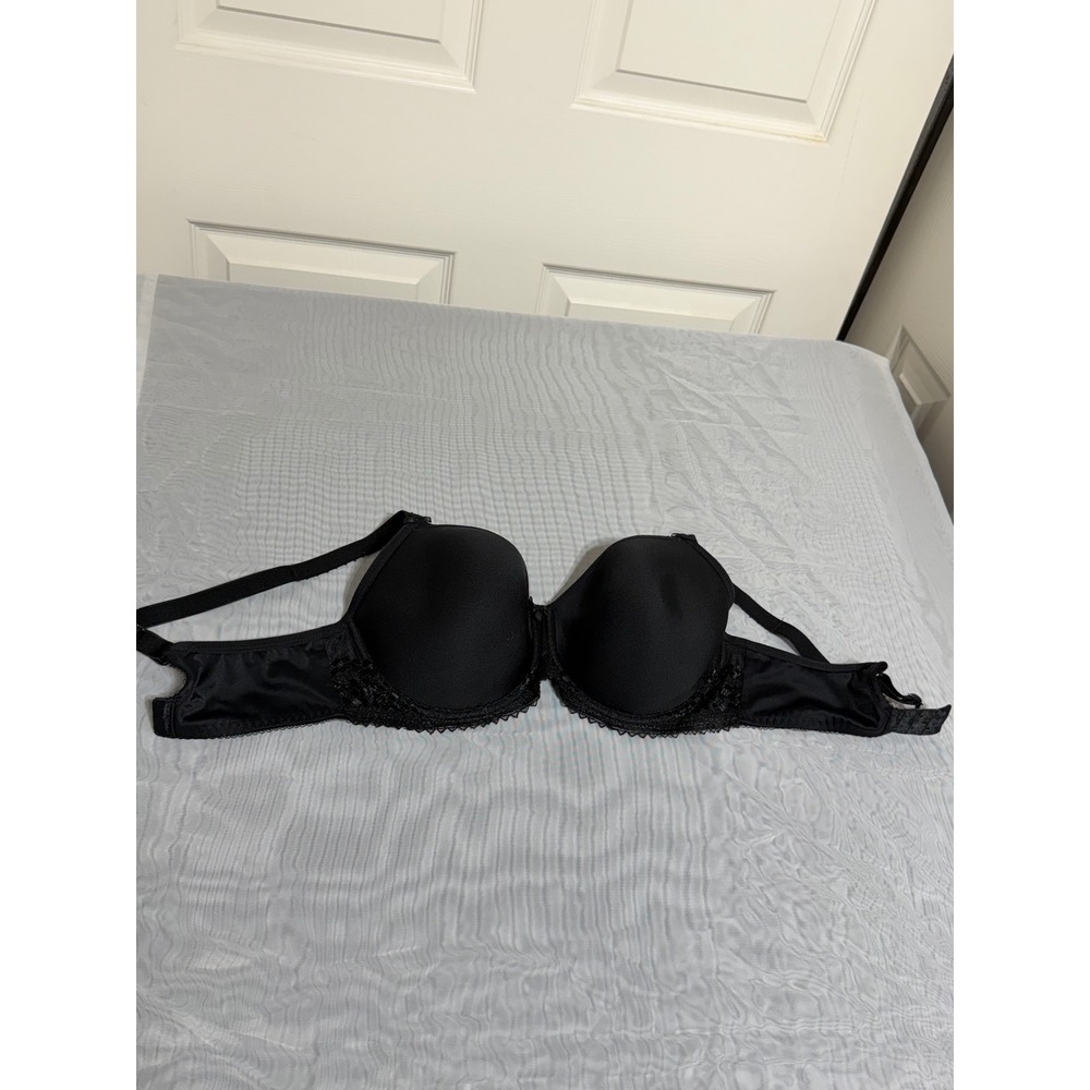 Fantasie Rebecca Underwired‎ Spacer Bra Black Lace Trim 32G US 32F UK FL2024BLK